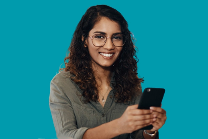 Professional using phone